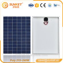 clear solar roofing with hybrid solar panel 235w poly